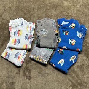 3 Sets Hanna Andersson Star Wars Pajamas Lot Long Johns Size 6–7 Organic Cotton